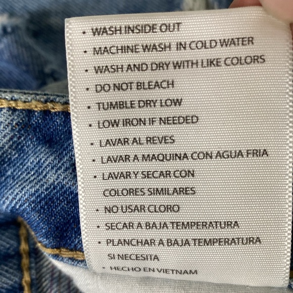 Kancan Distressed Skinny Jeans Raw Hem High Rise 100% Cotton Sz 30 - Picture 11 of 15